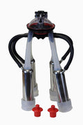 Tulsan Cow Milker Claw Cluster Complete with Silicone Liners,  Steel Shells, 240cc MilClaw, Air Tubes, Blind Stoppers Replacement Part for Any  MilMachine