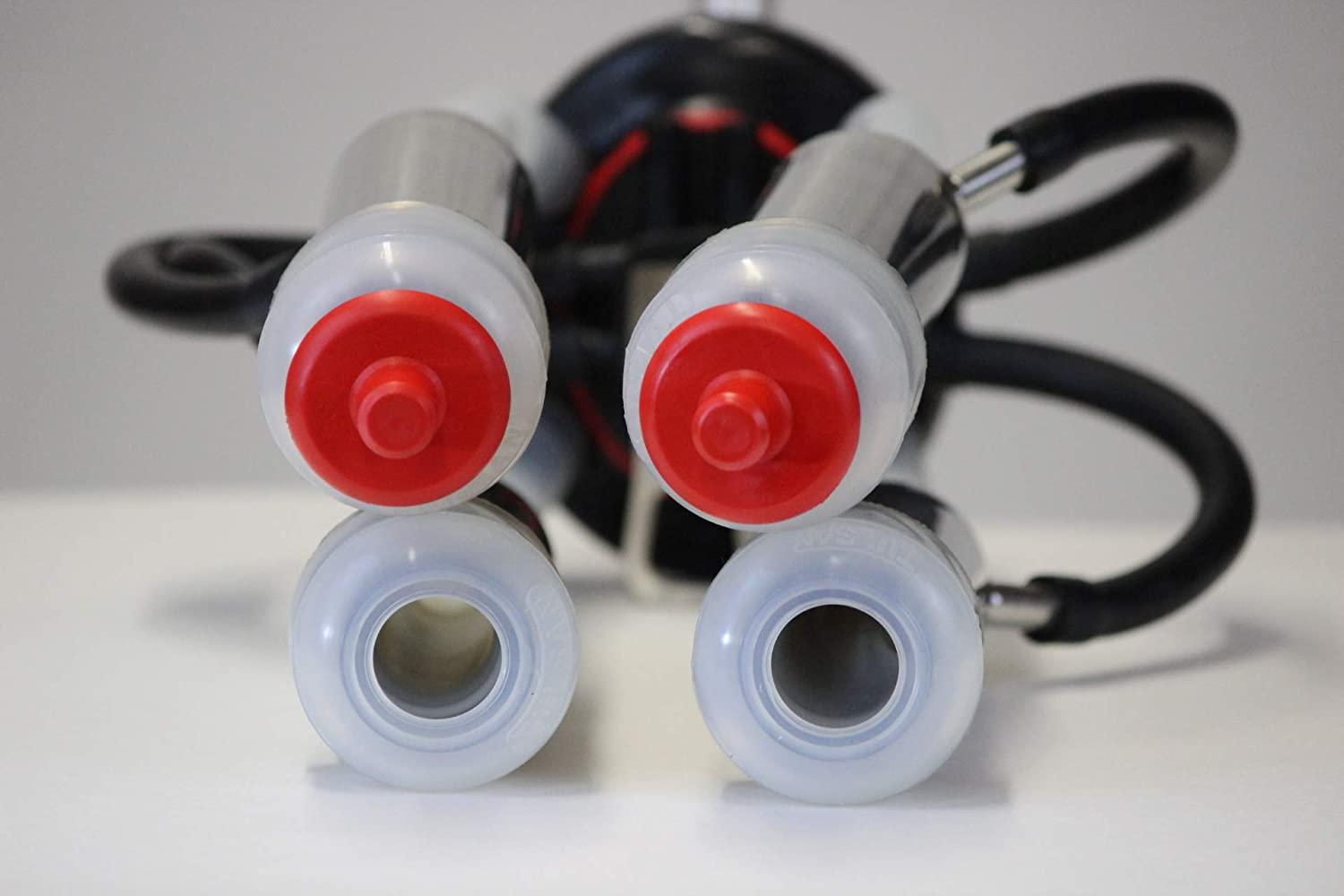 Tulsan Cow Milker Claw Cluster Complete with Silicone Liners,  Steel Shells, 240cc MilClaw, Air Tubes, Blind Stoppers Replacement Part for Any  MilMachine