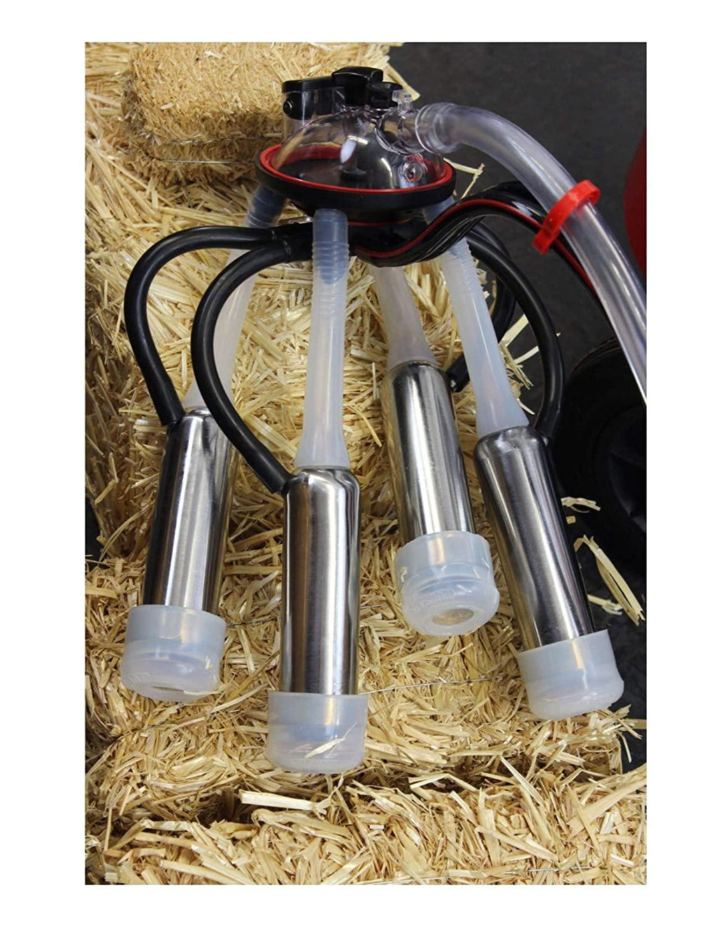 Tulsan Cow Milker Claw Cluster Complete with Silicone Liners,  Steel Shells, 240cc MilClaw, Air Tubes, Blind Stoppers Replacement Part for Any  MilMachine