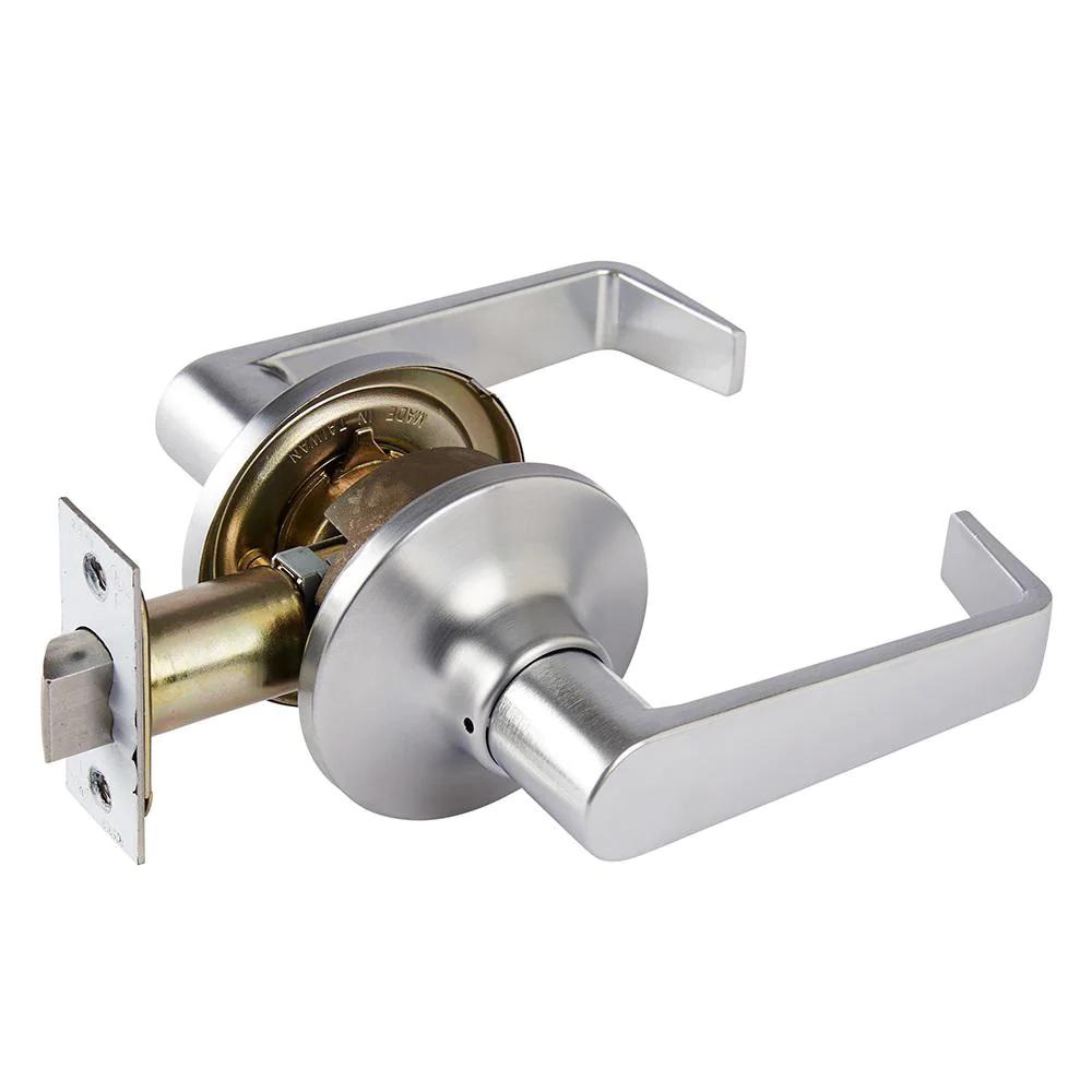 Commercial 2-3/4 in. Satin Chrome Standard Duty PassaHall/Closet Door Lever
