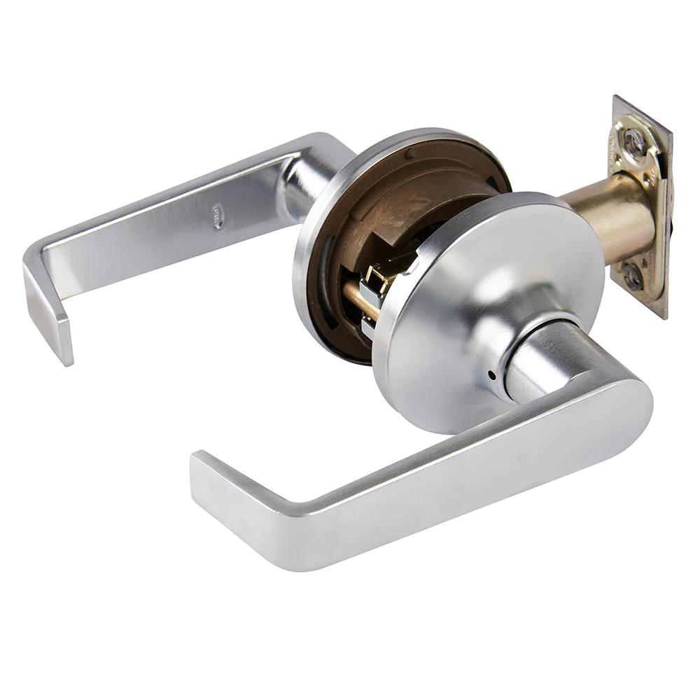 Commercial 2-3/4 in. Satin Chrome Standard Duty PassaHall/Closet Door Lever