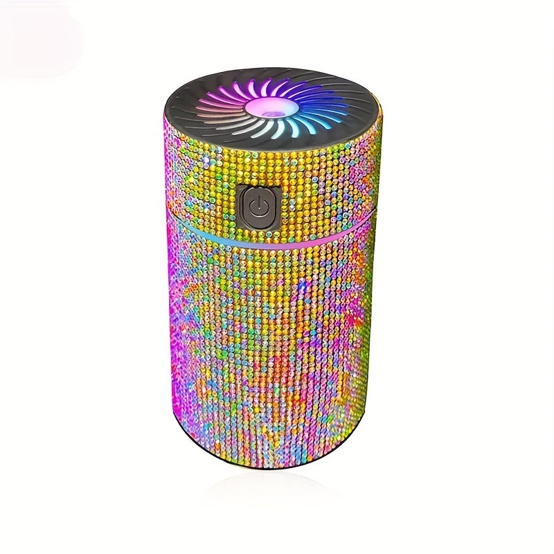 Elevate Your Car's Ambience with this Luxurious Rhinestone Humidifier &amp; Air Purifier!