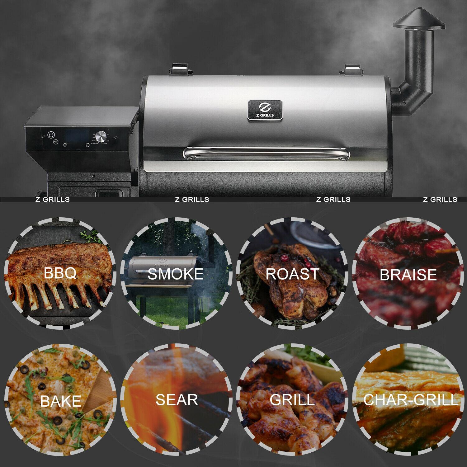 ZPG-7002C2E Pellet Grill BBQ Smoker Digital Control 697 sq. in.