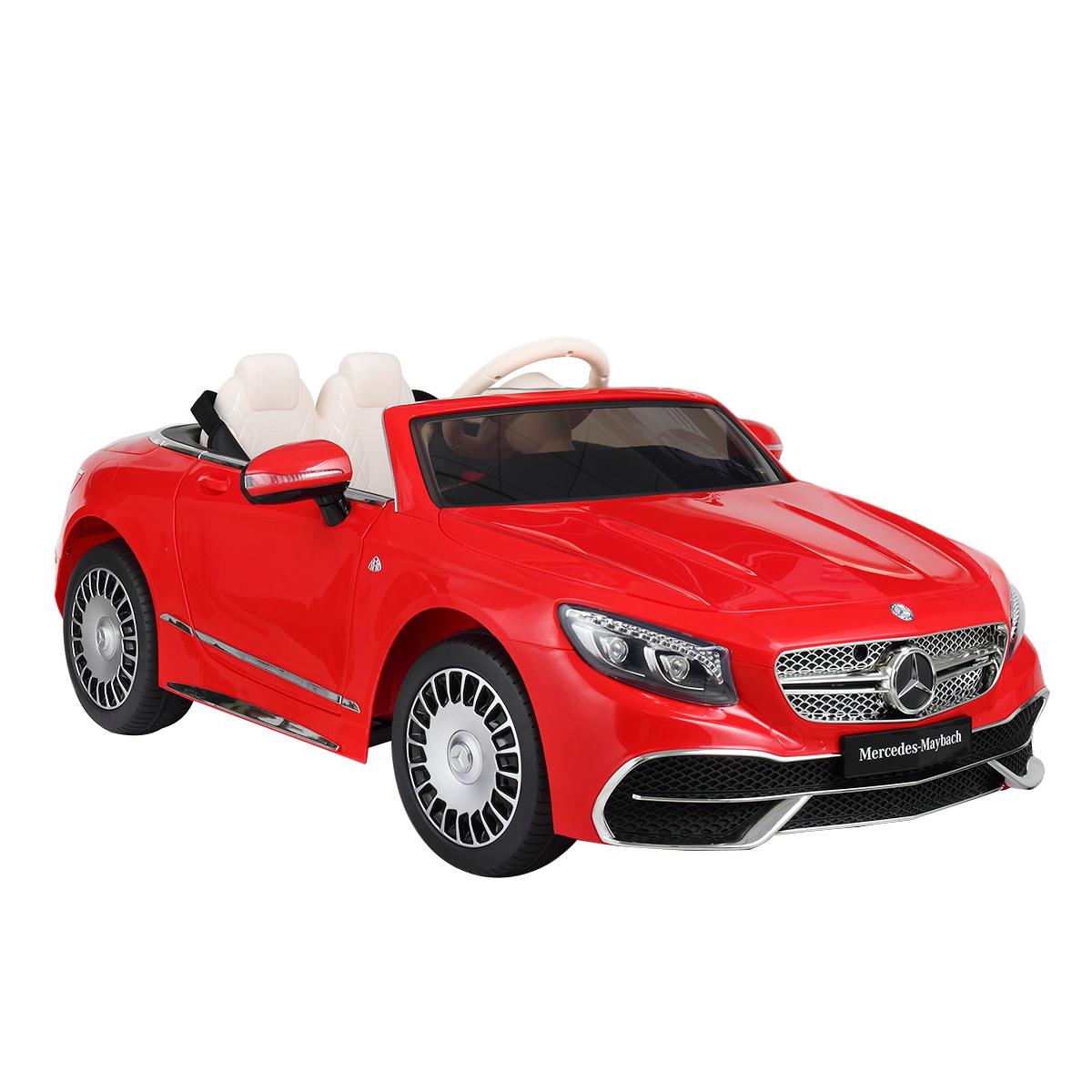 Tobbi 12V Benz Maybach S650 Licensed Electric Kids Ride On Car Music RC Remote Control Red