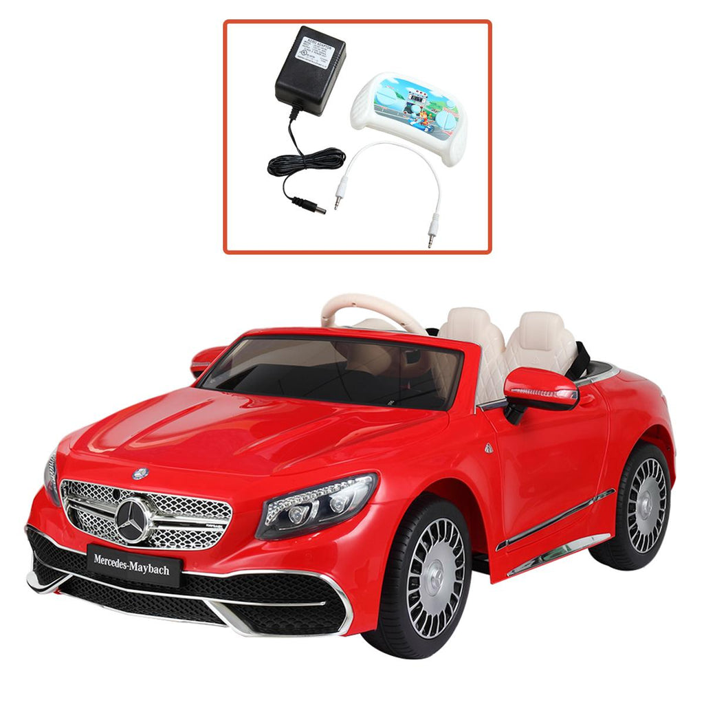 Tobbi 12V Benz Maybach S650 Licensed Electric Kids Ride On Car Music RC Remote Control Red