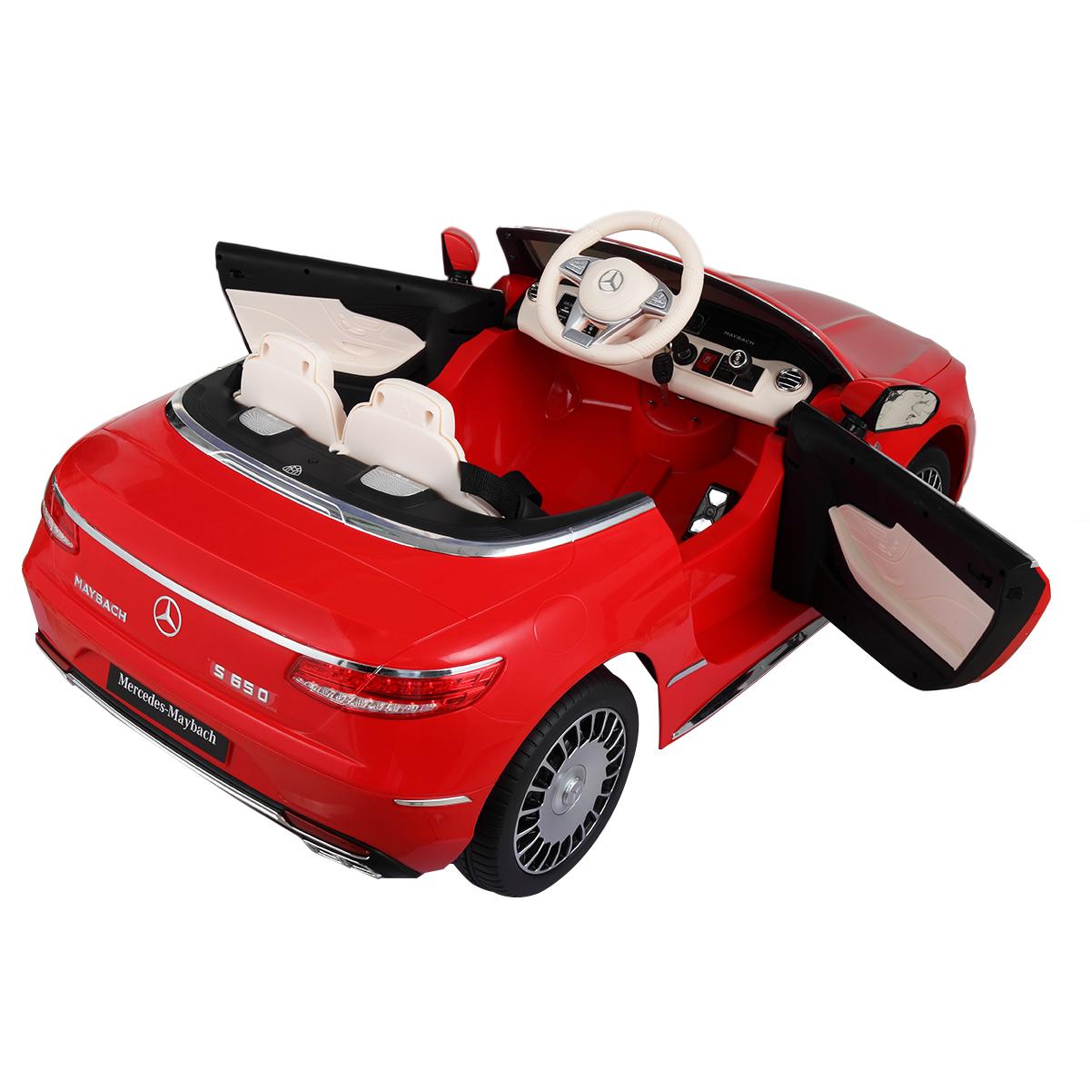 Tobbi 12V Benz Maybach S650 Licensed Electric Kids Ride On Car Music RC Remote Control Red