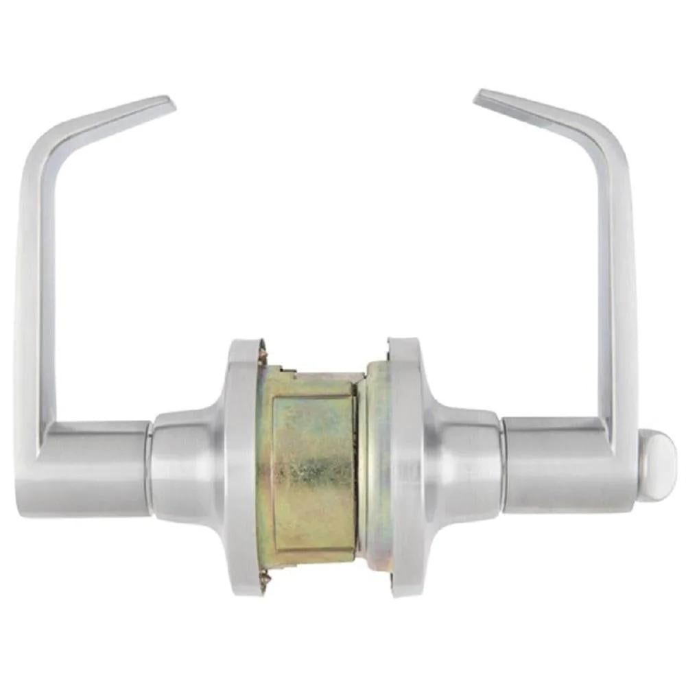Commercial 2-3/4 in. Satin Chrome Privacy Bed/Bath Door Lever
