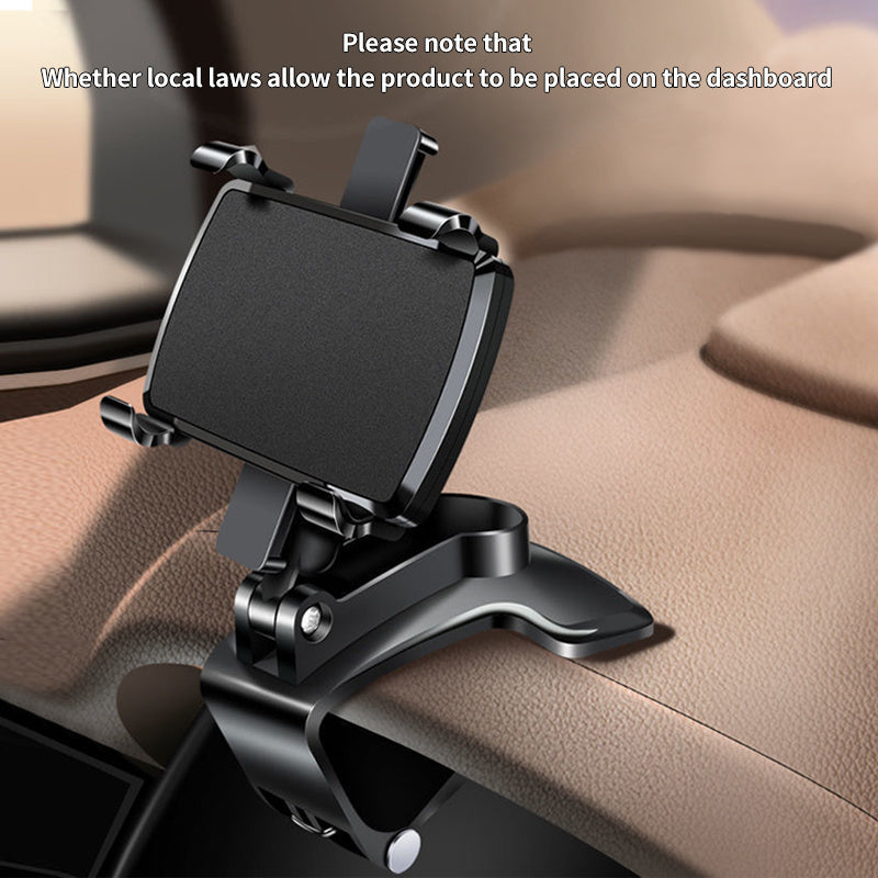 Angle-Adjustable Car Phone Mount: Rotate &amp; Secure Your Phone For Easy Accessibility