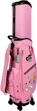 HELIX Women's Golf Bag with Wheels, Retractable Golf Cart Bag for Ladies, Easy to Carry and Travel