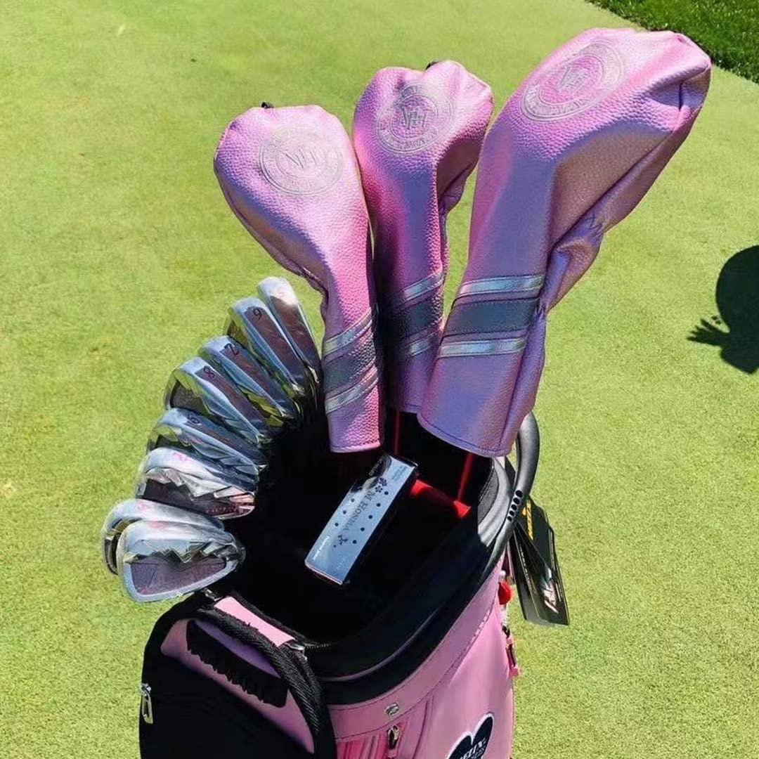 HELIX Women's Golf Bag with Wheels, Retractable Golf Cart Bag for Ladies, Easy to Carry and Travel