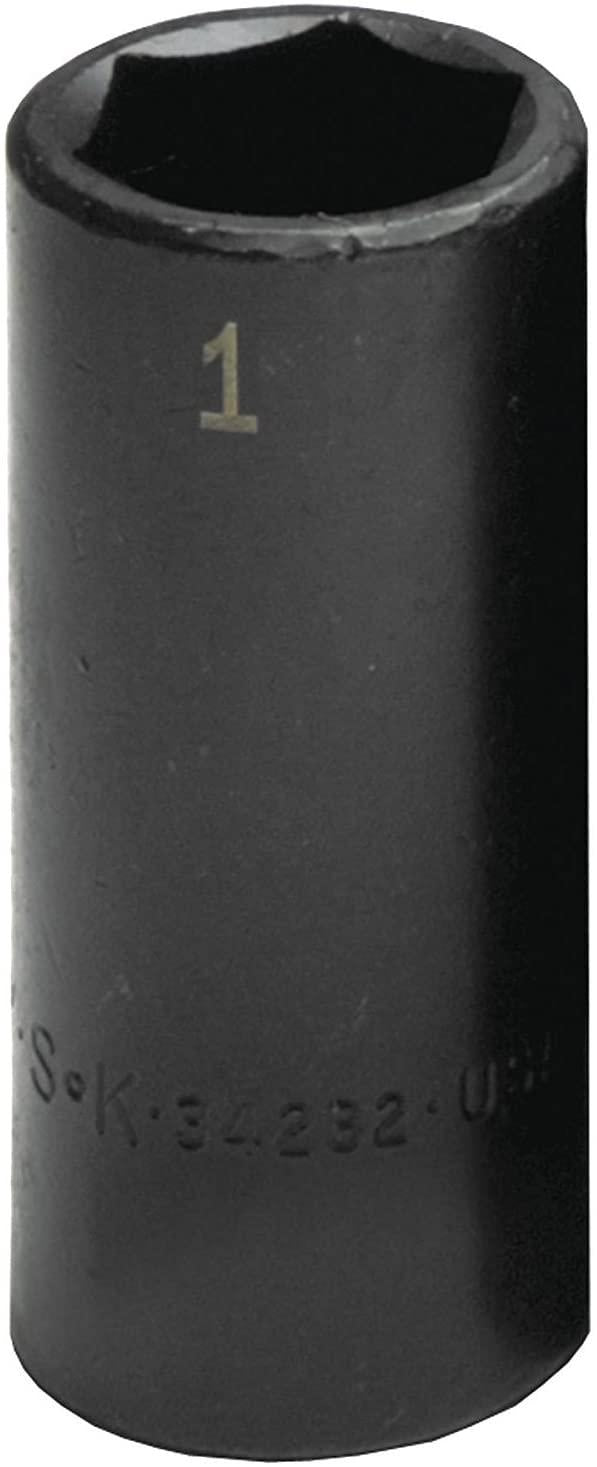 SK Hand Tool 88868 6-Point 1-Inch Drive Deep Impact Socket, 2-1/8-Inch