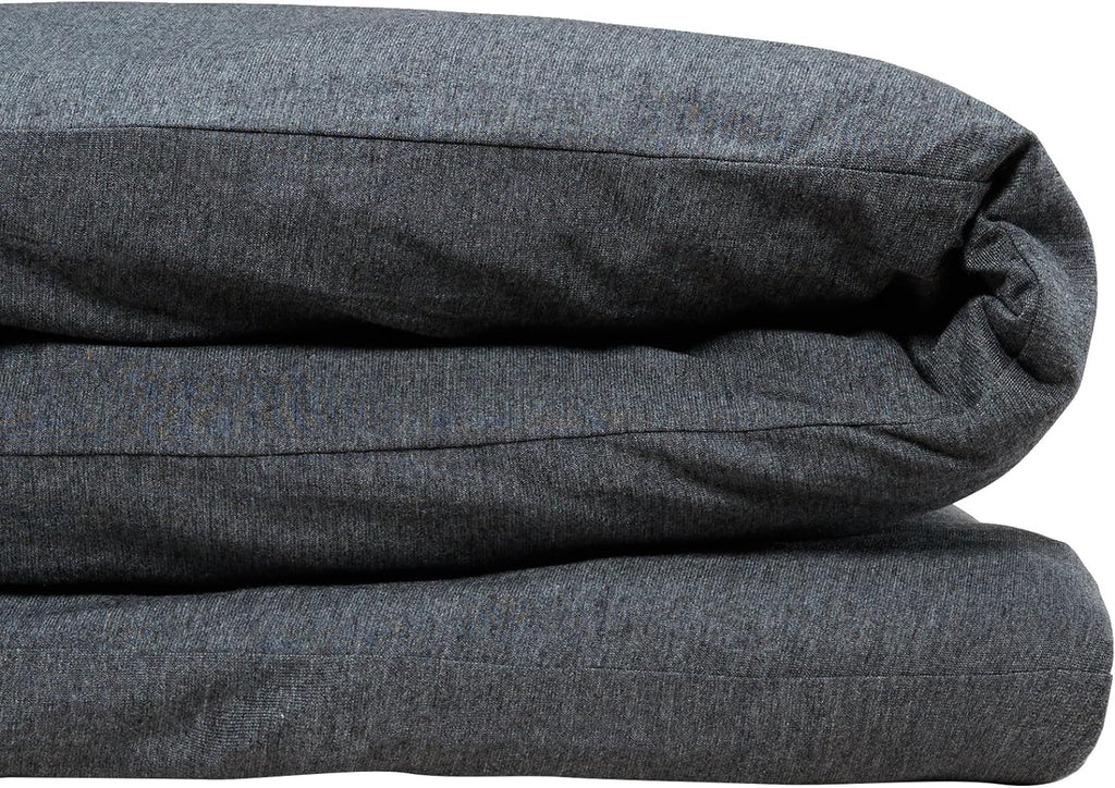 Calvin Klein Modern Cotton Body Solid 1 Piece Duvet Cover, King Size, Cotton Modal 170 GSM (Charcoal)