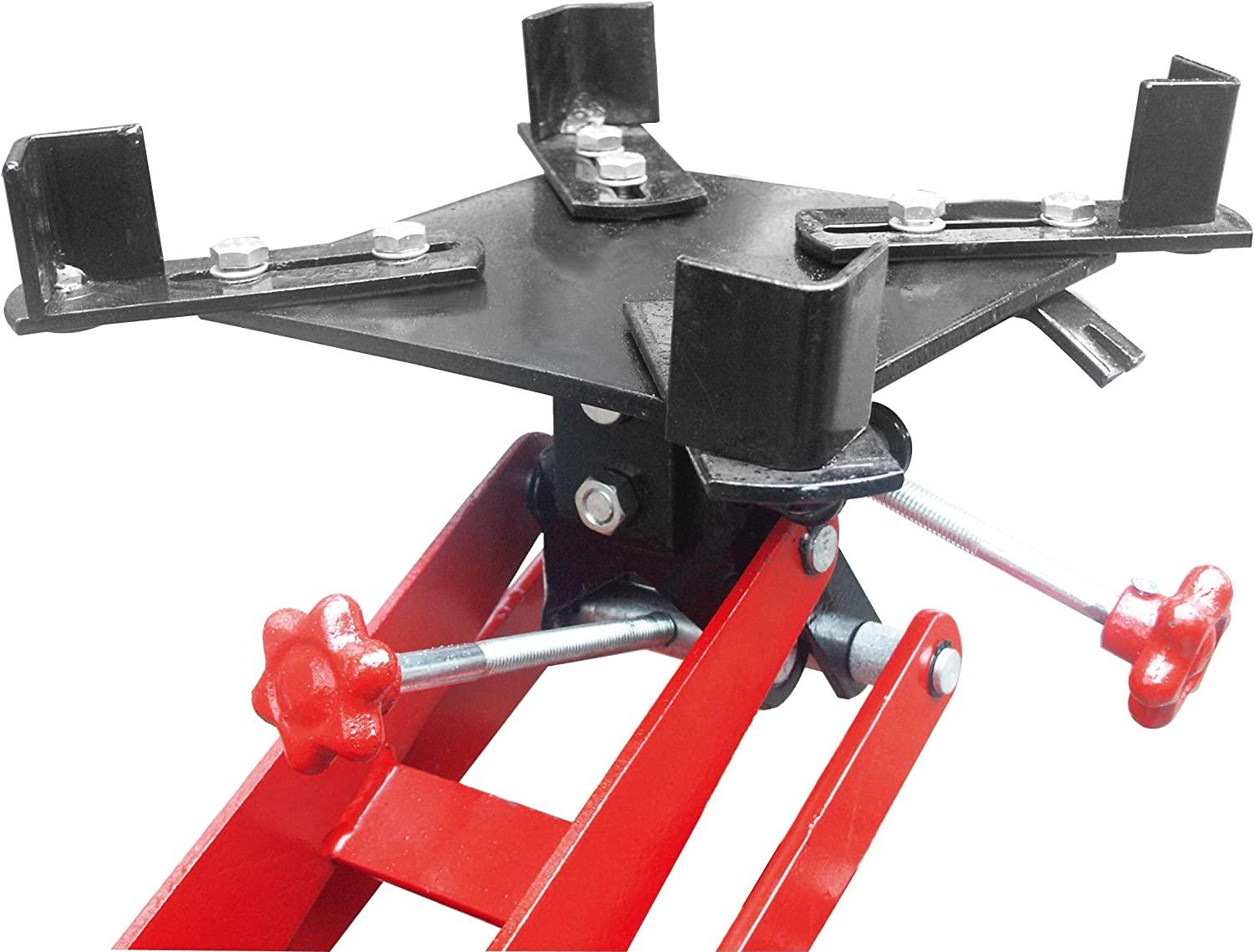 BIG RED TR4076 Torin Hydraulic Roll-Under Transmission Service/Floor Jack: 1/2 Ton (1,000 lb) Capacity, Red