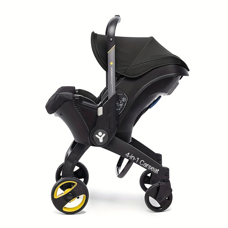 Effortless Baby Strolling, 4-in-1 Foldable Stroller For Use In Shopping Malls, Supermarkets, And Outdoors,  Thanksgiving, Christmas, Year Gift