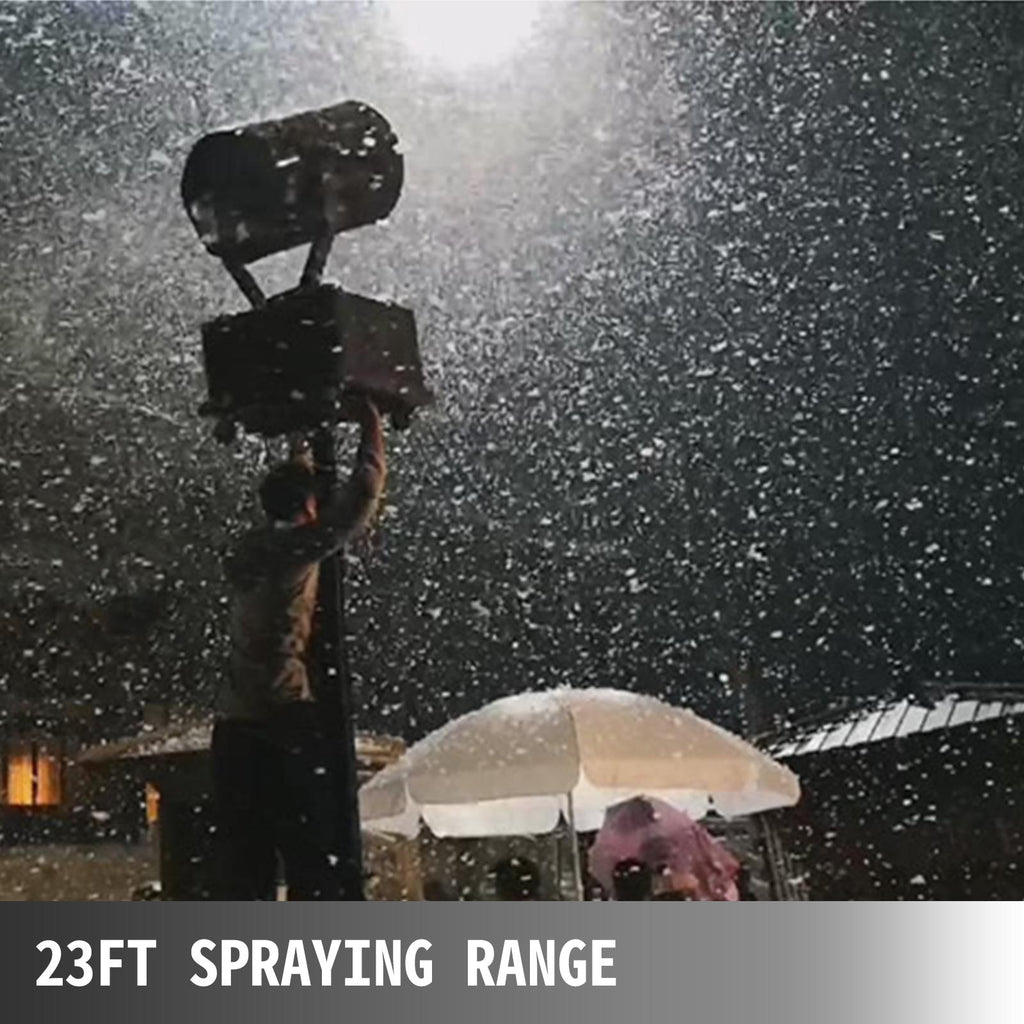 Snowflake Machine 2000W Snow Effect Machine 23ft Spraying RanFake Snow MaMachine Snow Machine Snow Maker Snow Blowing Machine StaSnow Machines Air Box Packaging For Parties