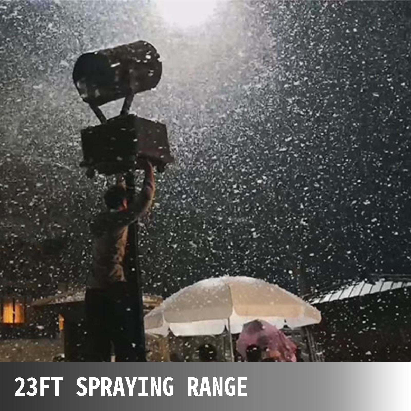 Snowflake Machine 2000W Snow Effect Machine 23ft Spraying RanFake Snow MaMachine Snow Machine Snow Maker Snow Blowing Machine StaSnow Machines Air Box Packaging For Parties