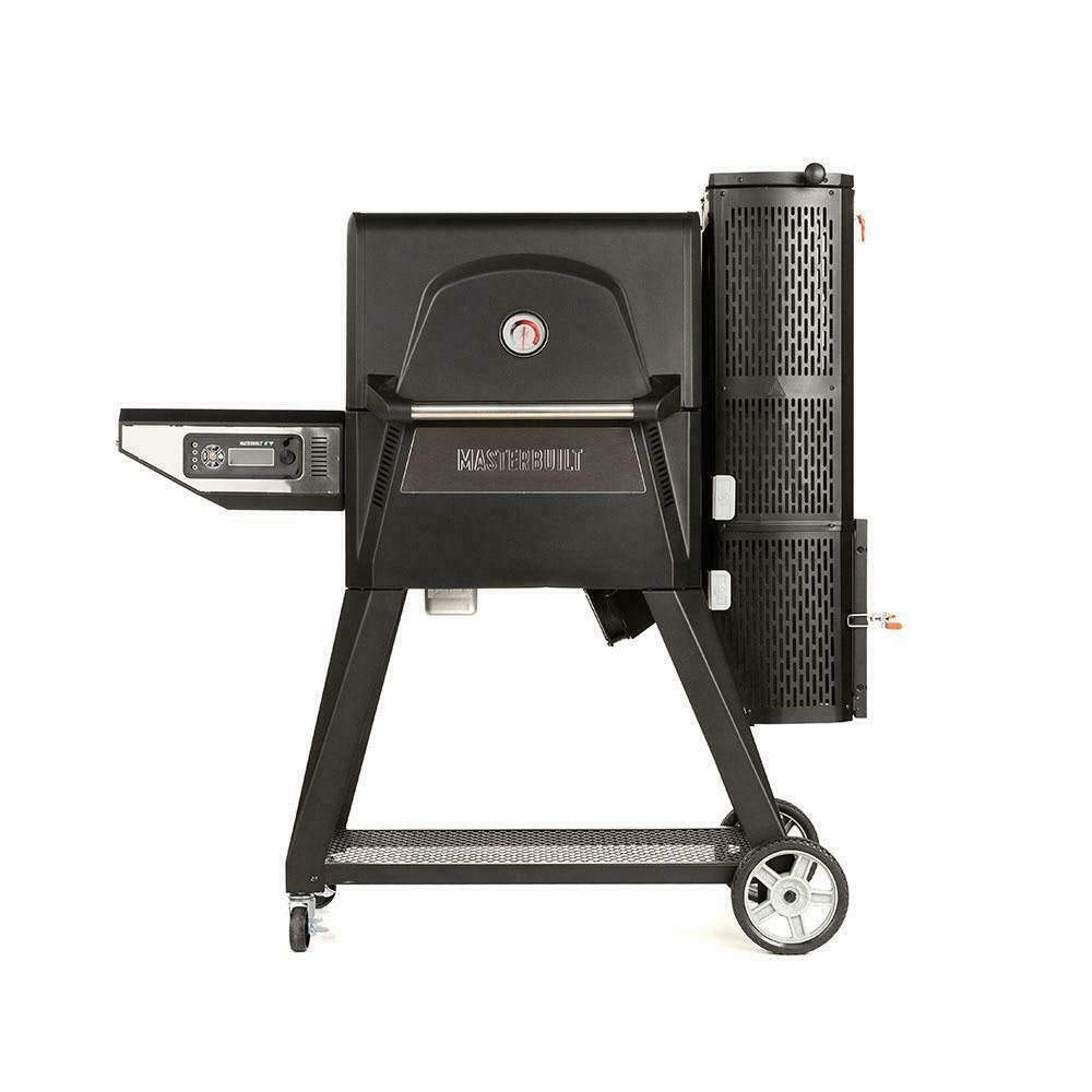 Charcoal Grill Smoker Digital Temp Cart-Style Bluetooth Steel Black