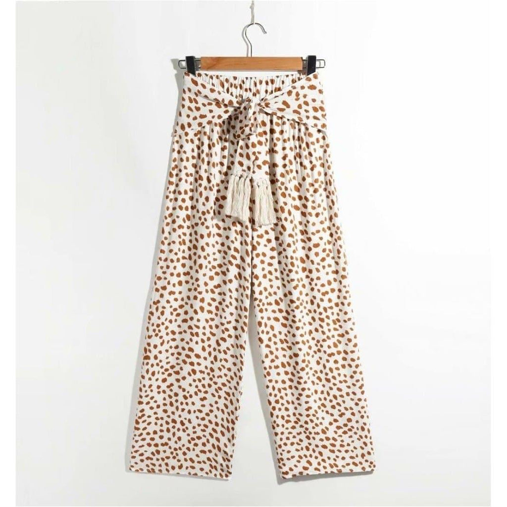 summer high waist wide trousers