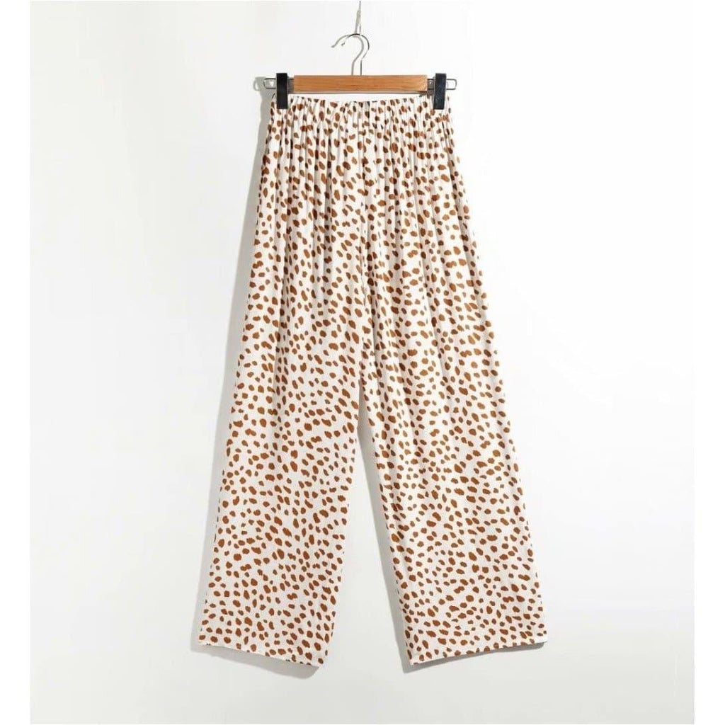 summer high waist wide trousers