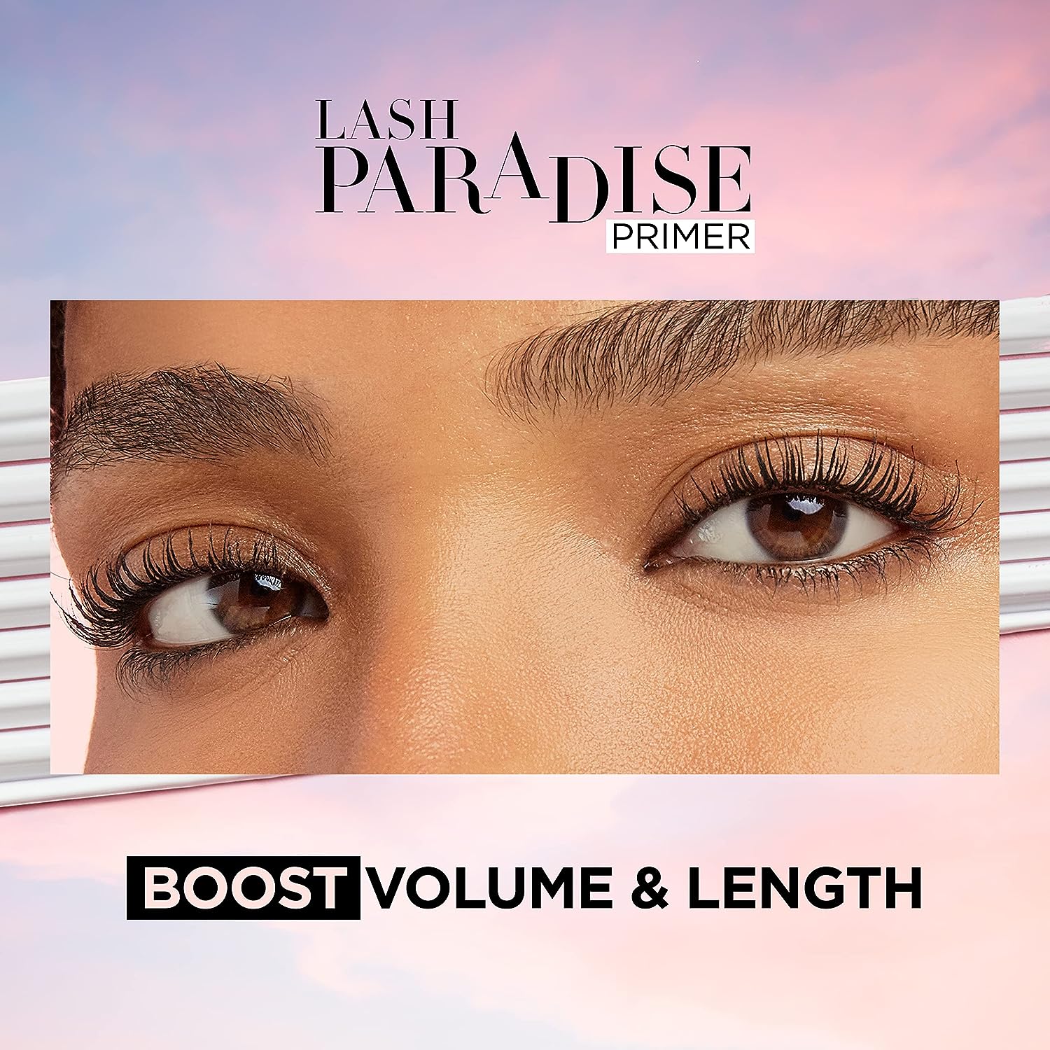 L’Oréal Paris Cosmetics Voluminous Lash Paradise Mascara Primer Base, Millennial Pink, 0.27 Fluid Ounce, Packaging May Vary