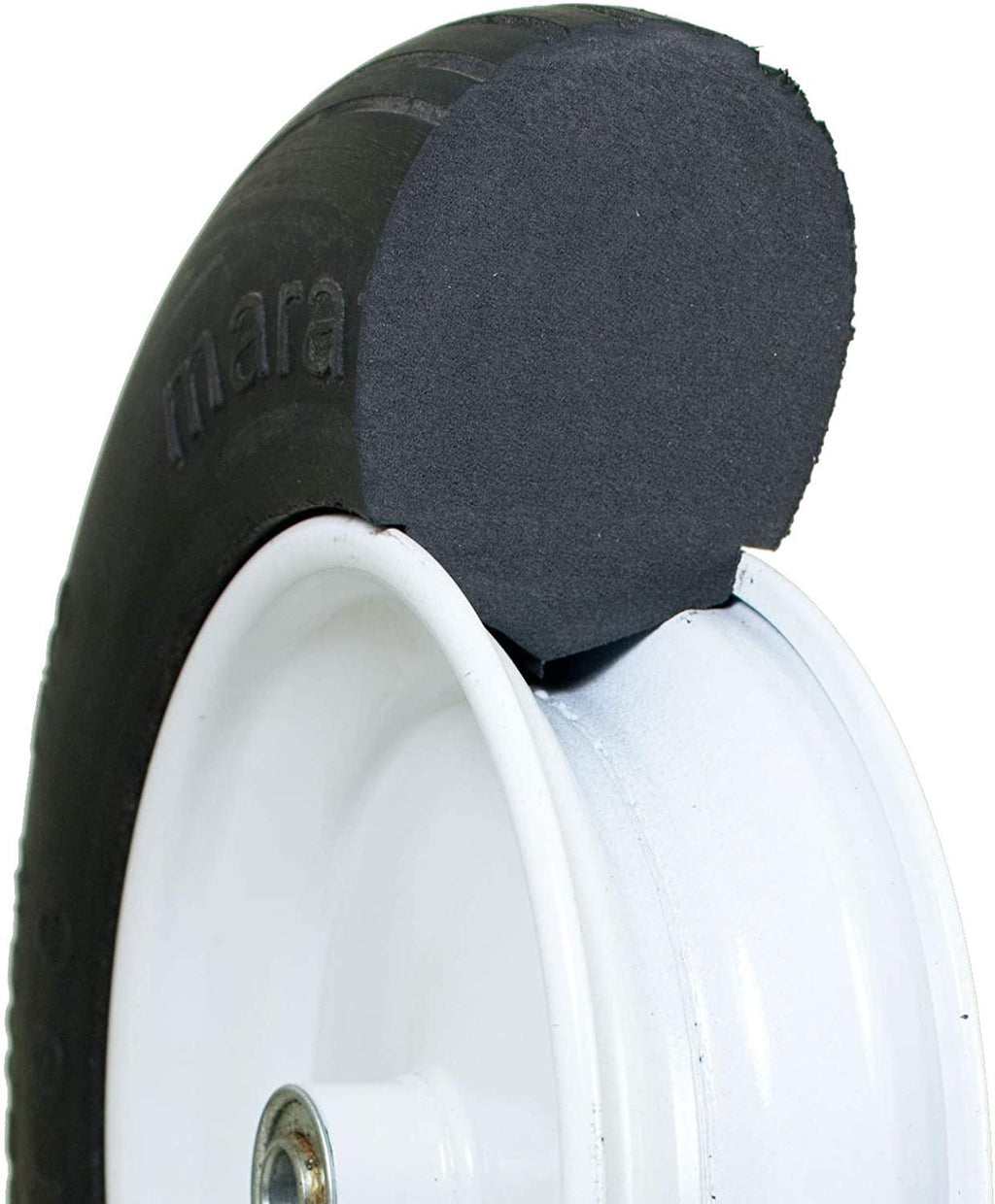 Flat Free Tire Universal Wheelbarrow 14.5"D x 3.2"W, 5/8in Axle