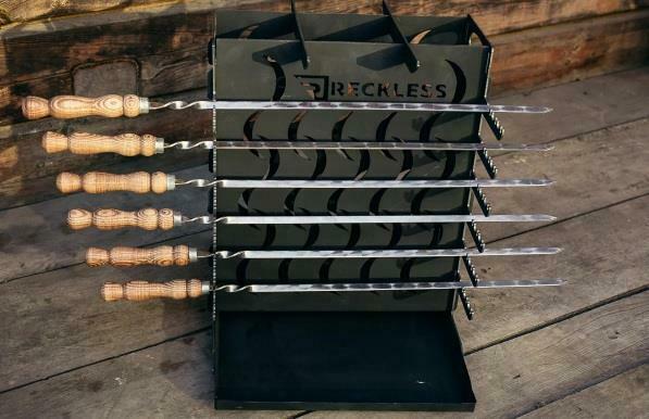 Mangal 12 Vertical BBQ Portable Grill Steel Picnic Мангал Brazier 15 kg/33LB