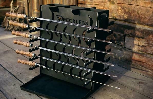 Mangal 12 Vertical BBQ Portable Grill Steel Picnic Мангал Brazier 15 kg/33LB