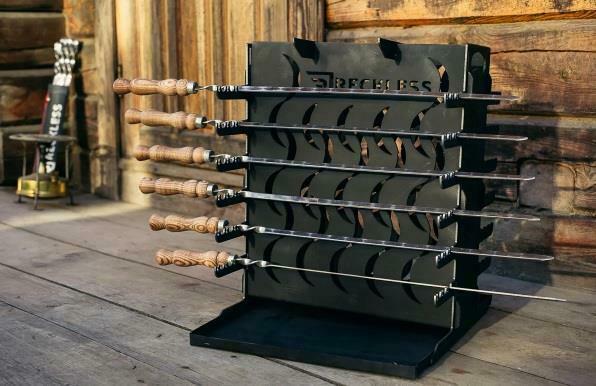 Mangal 12 Vertical BBQ Portable Grill Steel Picnic Мангал Brazier 15 kg/33LB