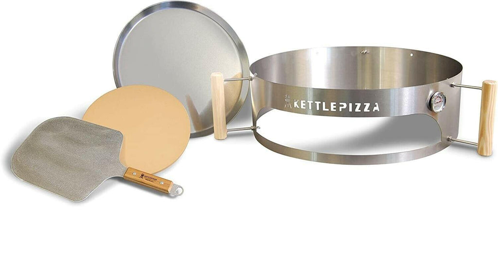 Deluxe Pizza Oven Kit for Kettle Grills - Includes Stone and Metal