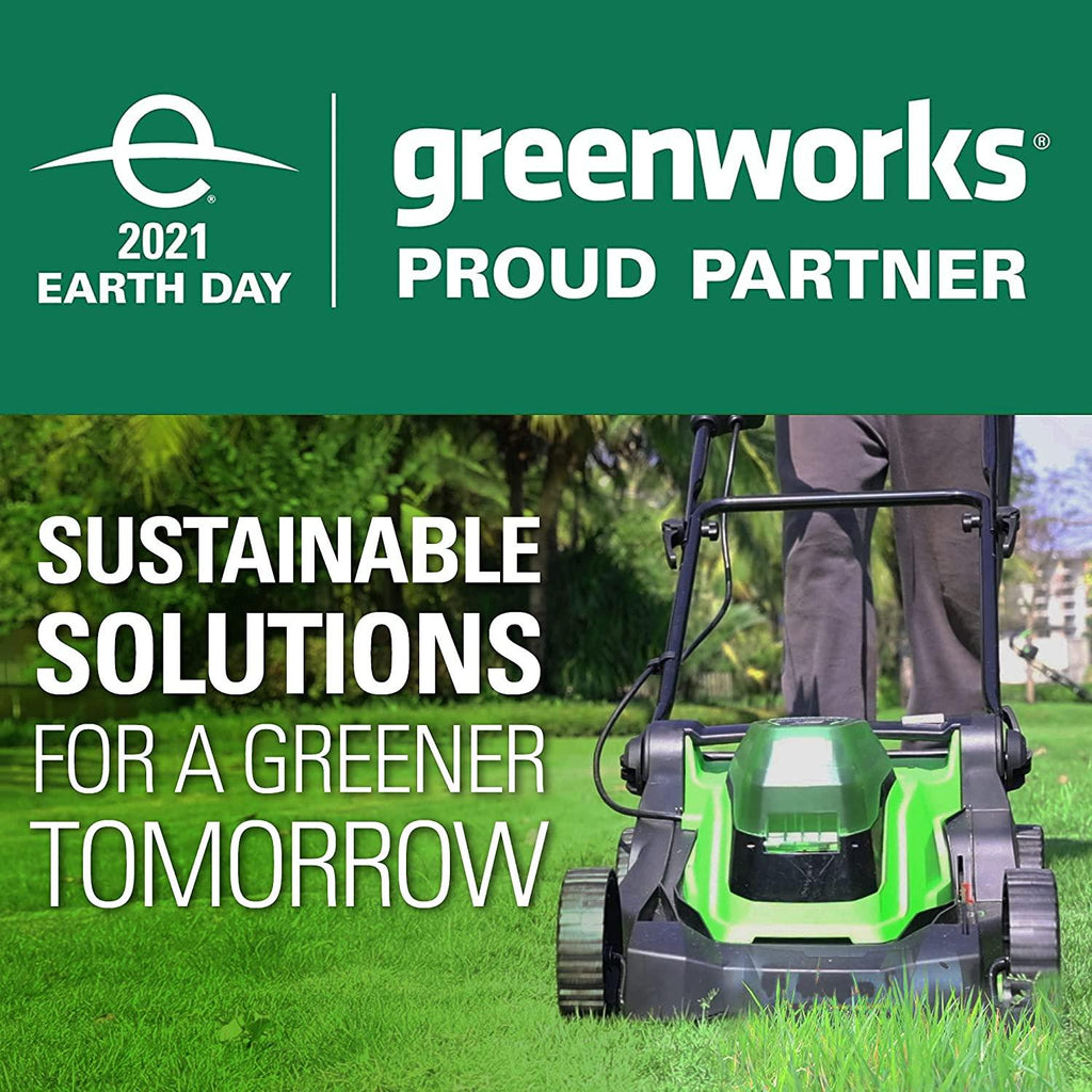 Greenworks 48V 17" Cordless Lawn Mower, (2) 4.0Ah USB Batteries (USB Hub) and Dual Port Rapid Charger Included (2 x 24V)