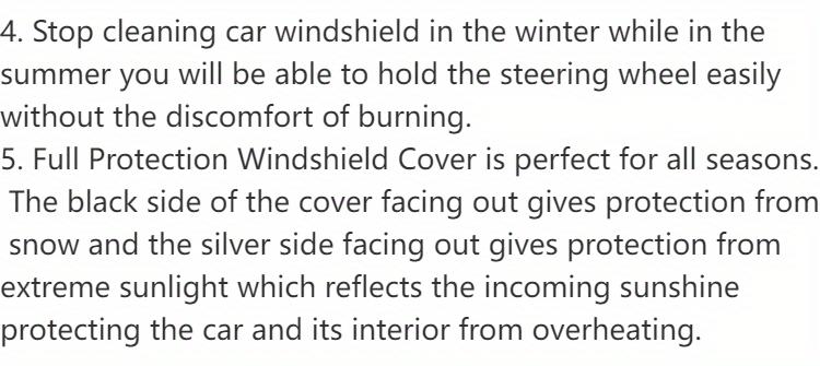 1pc Keep Your Car Protected From Snow And Sun With Our Foldable Windshield Cover