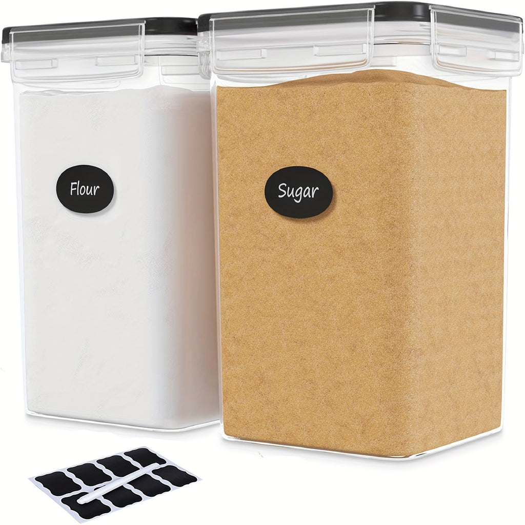 1/2pcs LarFood StoraContainers With Lids 5.2L/176oz, BPA PP Material Plastic Airtight Food StoraFor Flour, Sugar, BaSupplies