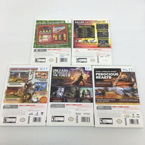 Wii Bundle w/ 5 games, 2 Controllers, 1 Guitar, Star Wars video games