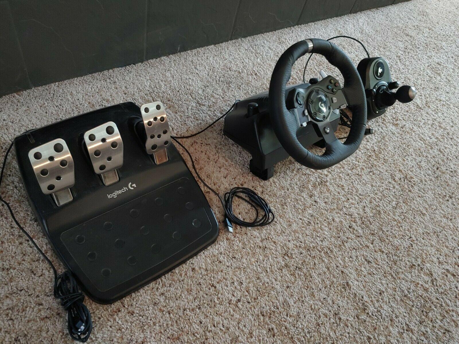 logitech g920 racing wheel and shifter For Xbox And PC.   Steering Wheel +…