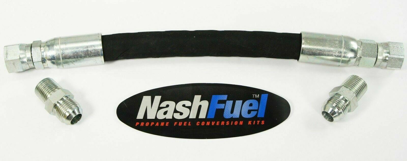 3/4" CRIMPED LOW PRESSURE PROPANE NATURAL GAS SUPPLY HOSE ASSEMBLY VAPOR AIR NPT