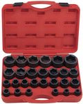 Genius Tools 27 Piece 3/4" Dr. SAE Impact Socket Set IS-627S