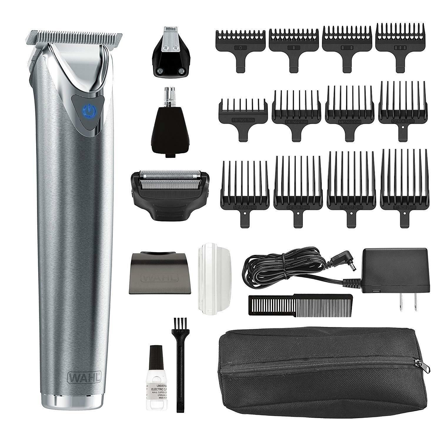 Wahl Clipper Slate  Steel Lithium Ion Plus Hair & Beard Trimmers - Kit