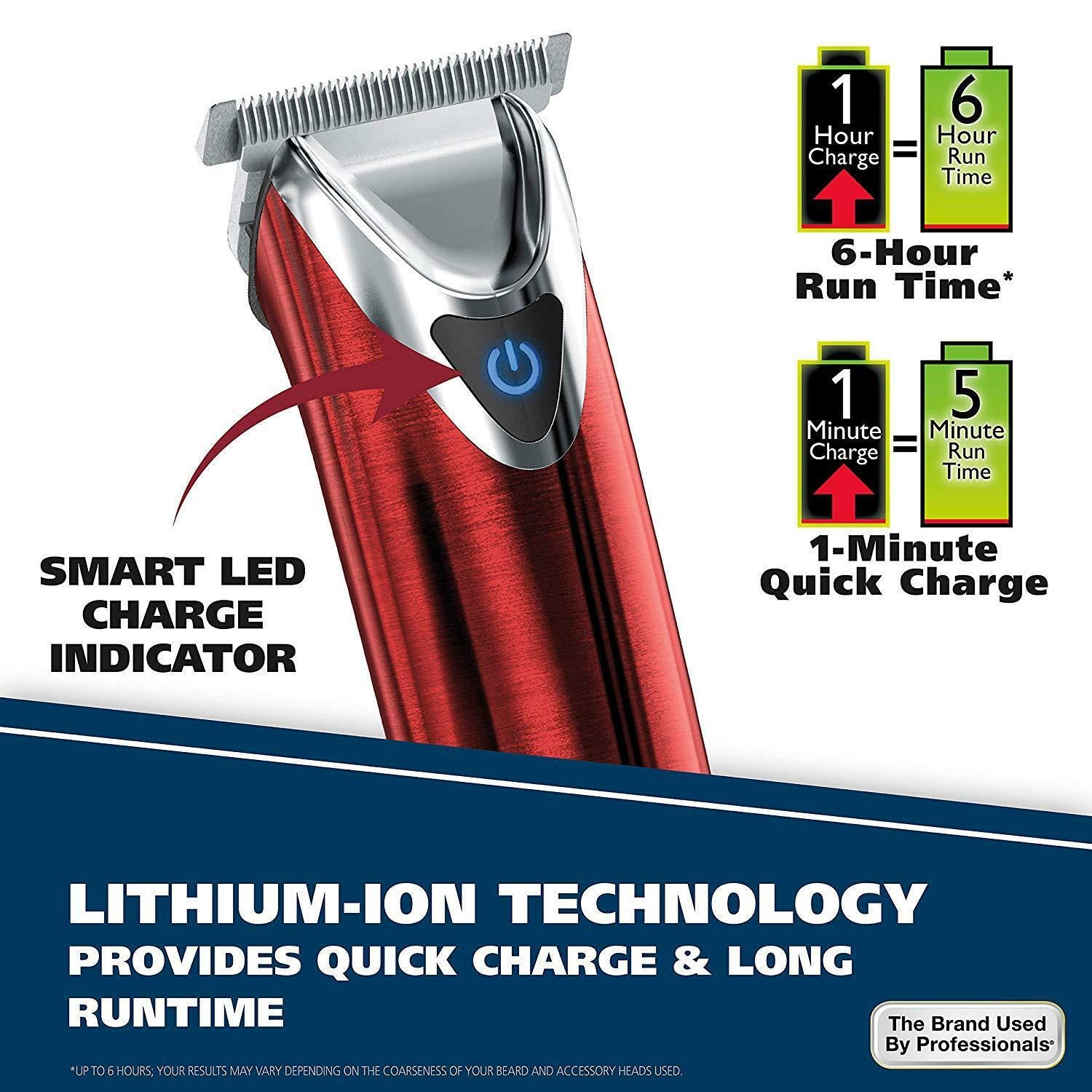 Wahl Clipper Slate  Steel Lithium Ion Plus Hair & Beard Trimmers - Kit
