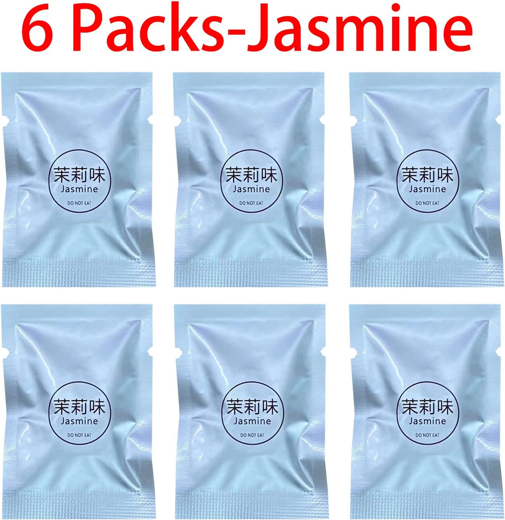Cacacece Car Air Fresheners Pilot Car Air Outlet Car Perfume Fragrance Car Air Vent Clip Freshener Refills (6 Packs-Jasmine)