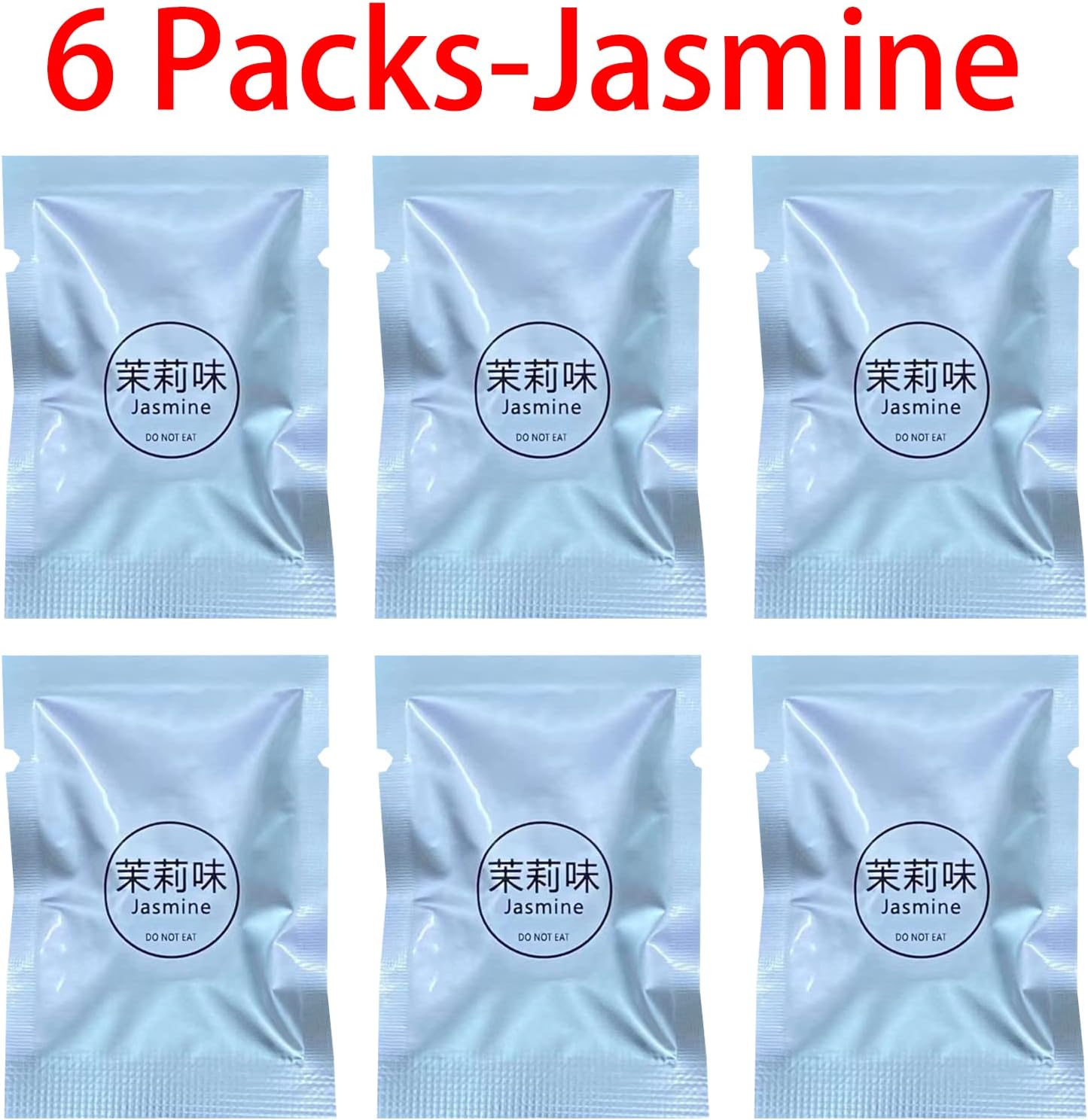 Cacacece Car Air Fresheners Pilot Car Air Outlet Car Perfume Fragrance Car Air Vent Clip Freshener Refills (6 Packs-Jasmine)