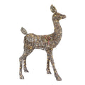 54 in Warm White LED Meadow Frost Brown Doe Holiday Yard Decoration