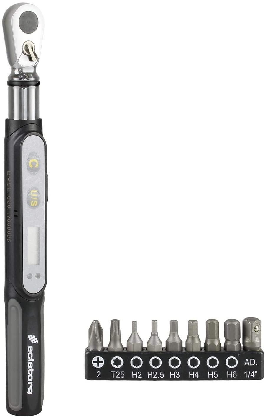 OKSLO Venzo Bicycle Tools Set Digital Torque Wrench 0.3-20Nm or 0.22-14.75 ft-lbs 1/4