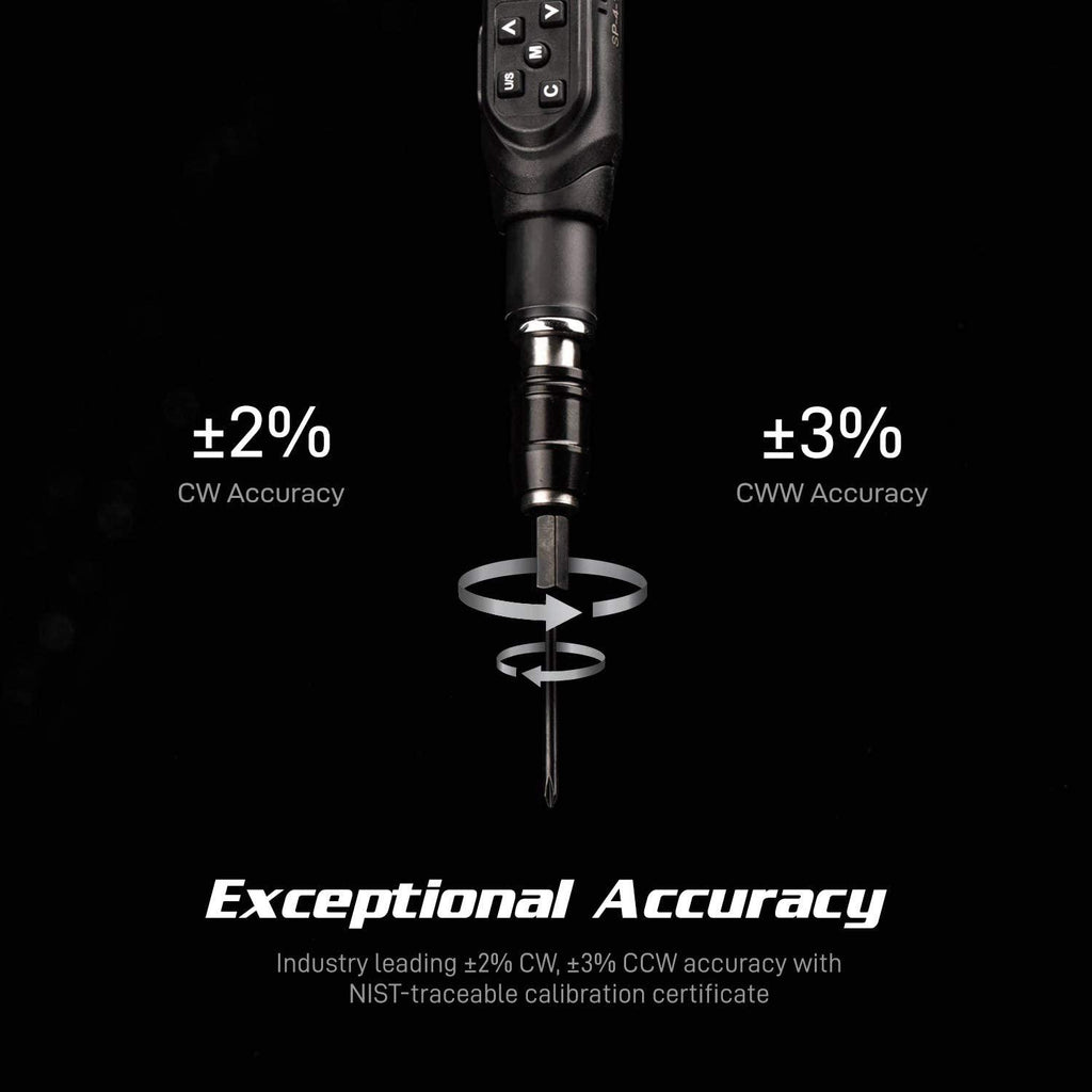 Capri Tools Digital Torque Screwdriver, Dual Direction, 0.88-17.7 in. lbs./10-200 cNm/1.02-20.41 kg-cm (CP26000-200)