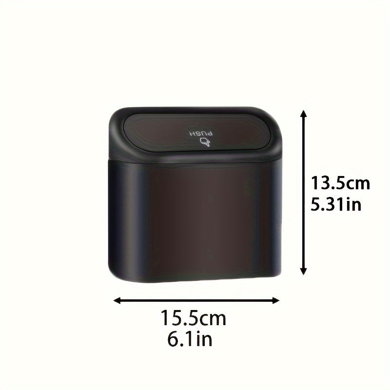 Leak-Proof Mini Car Trash Can with Lid &amp; 2 Packs of 70 GarbaBags - The Perfect Car Accessory!