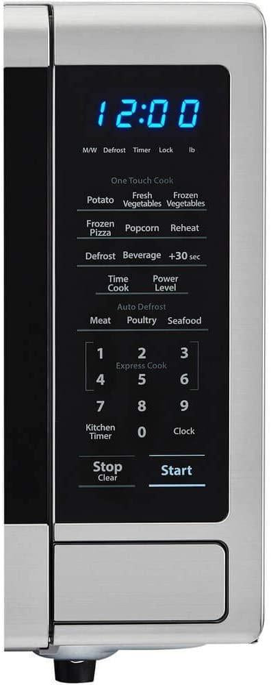 Sharp Carousel 1.1 Cu Ft  Steel Microwave Oven (Renewed)