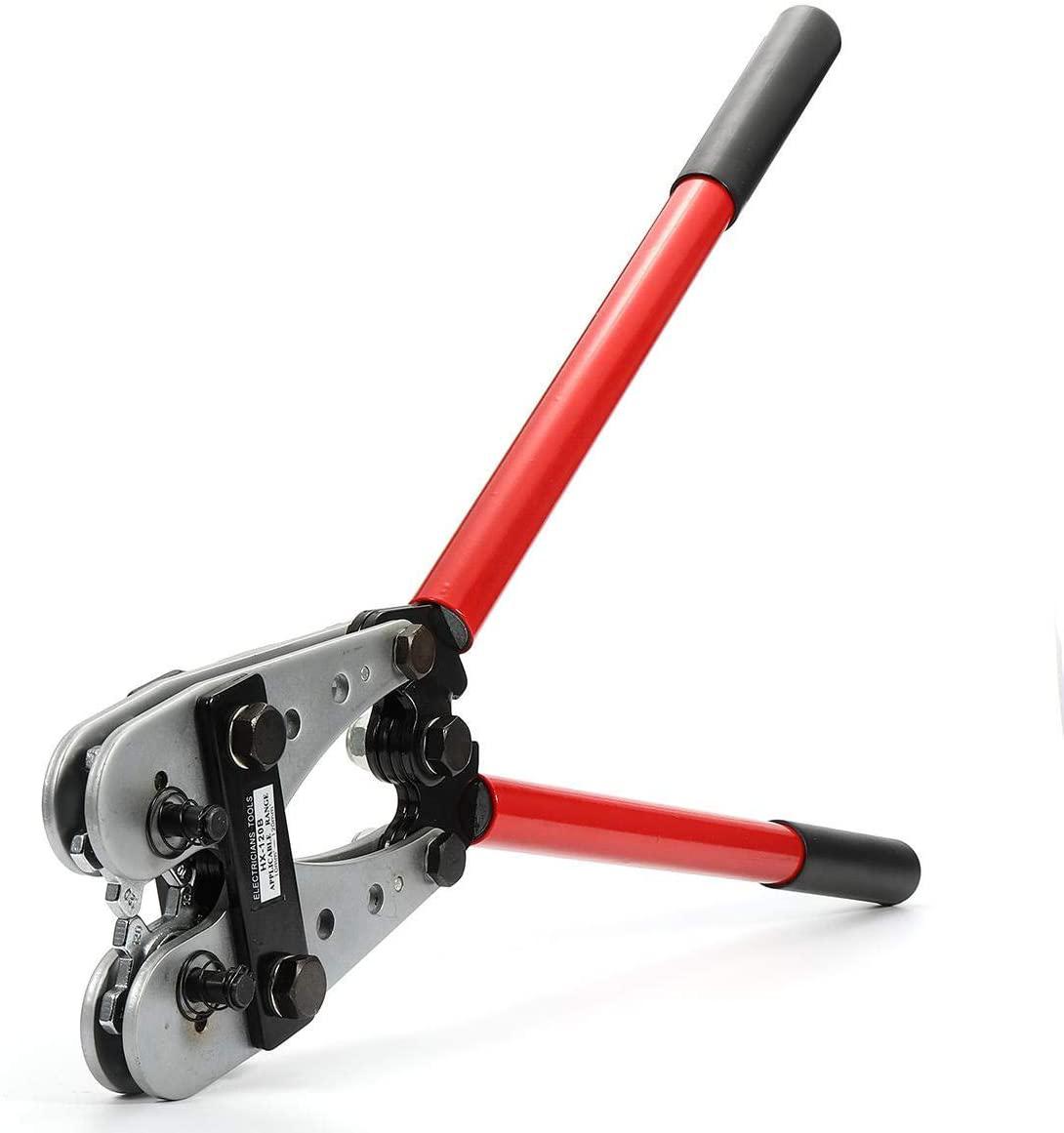 CT-CT Plier 8-4/0 Crimping Tool 10-120mm Cable Battery Rotatable Lug Crimper Heavy Crimp Terminals Y.O Terminal Eye Pliers Tools Hand Tools