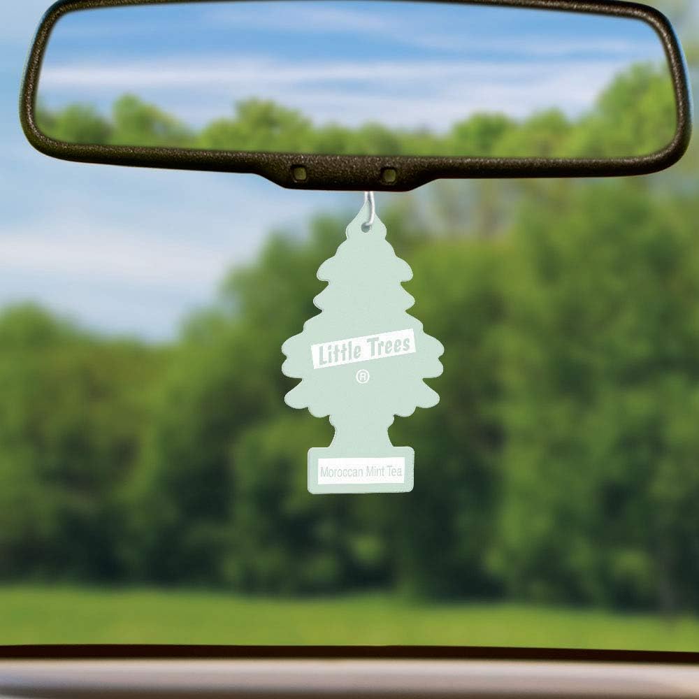 LITTLE TREES Air Fresheners Car Air Freshener. Hanging Tree Provides Long Lasting Scent for Auto or Home. Moroccan Mint Tea, 24 Air Fresheners