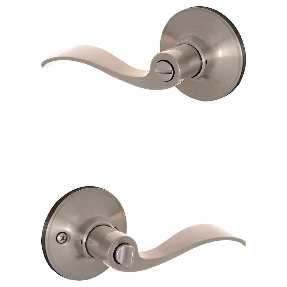 Millstreet Satin Nickel Privacy Bed/Bath Door Lever