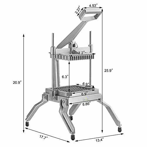 Star Foodservice 1029055 Extra Heavy Duty Aluminum Frame Vegetable Slicer