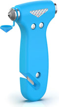 THINKWORK Car Safety Hammer for Teen Boy and Men's Gifts, Blue Three-in-One Emergency Escape Tool with Window Breaker and Seat Belt Cutter, Safety Emergency Car Escape Tool for Family and Children.